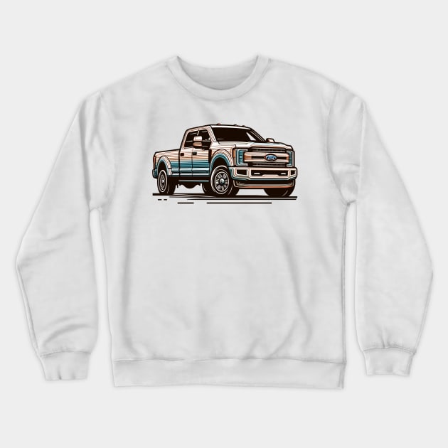 Ford F350 Crewneck Sweatshirt by Vehicles-Art